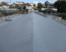屋根屋上：上塗り仕上げ１回施工仕上げの写真